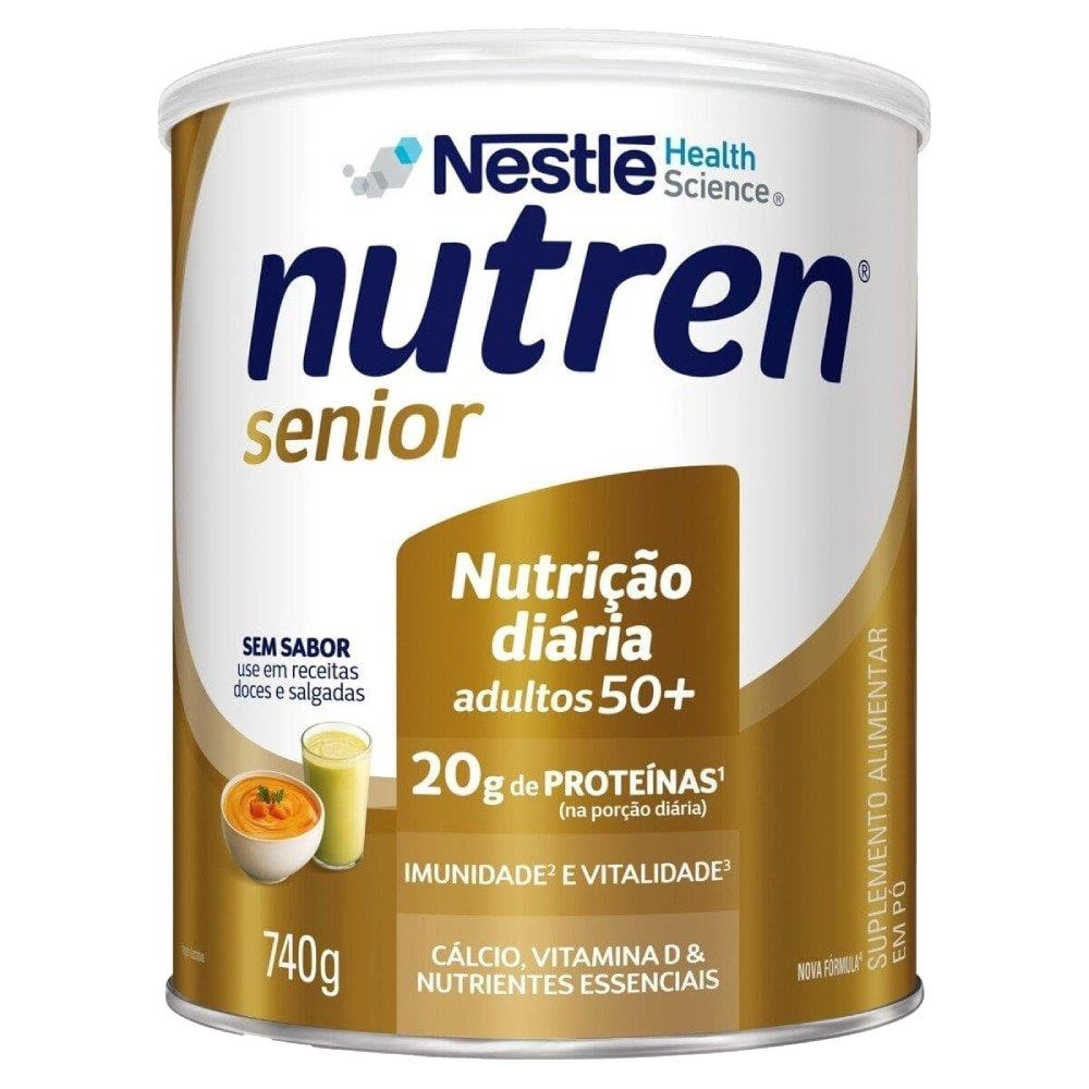 Suplemento Alimentar Nutren Senior s/ Sabor Zero Lactose 740g